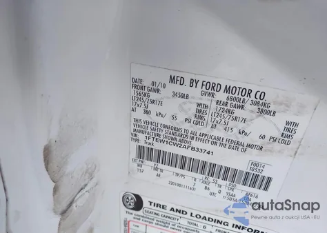 2010 Ford F-150 Xl from USA, damaged, VIN 1FTEW1CW2AFB33741